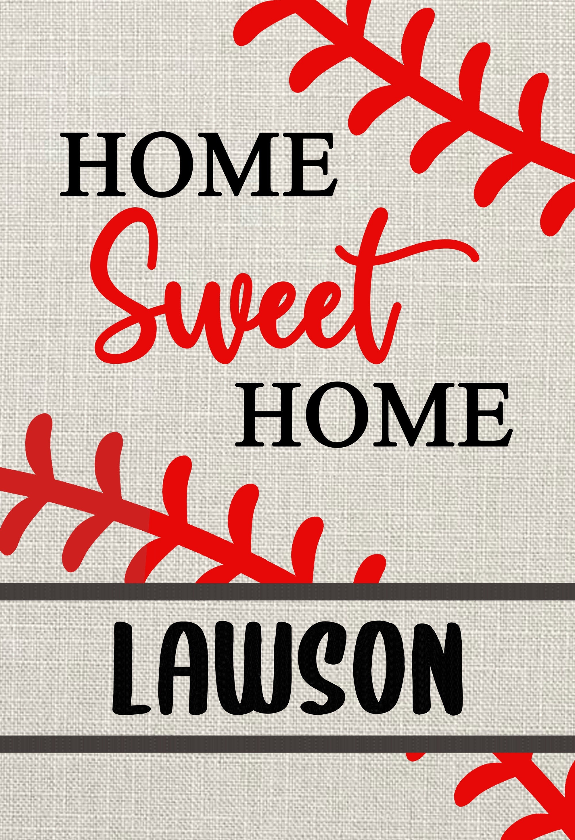 Personalized Baseball Custom Garden Flag Baseball Flag Garden Flag