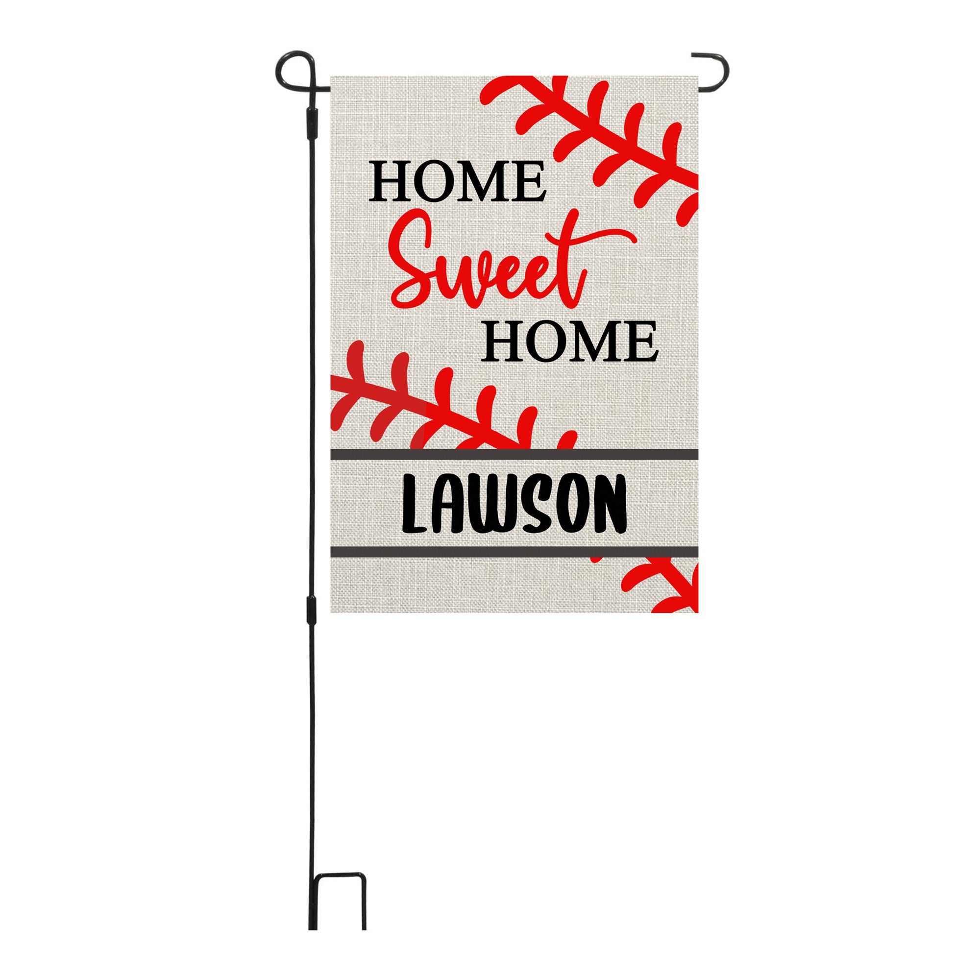 Personalized Baseball Custom Garden Flag Baseball Flag Garden Flag