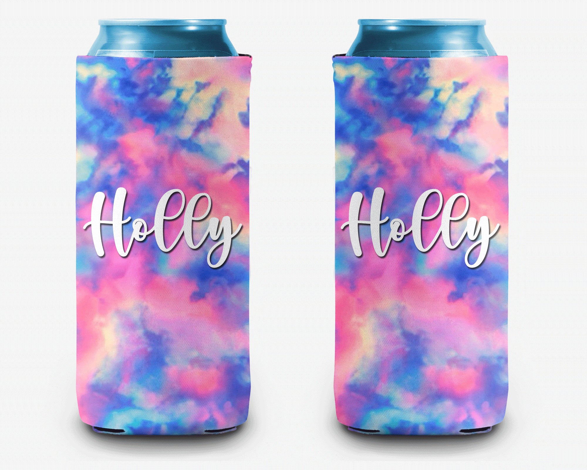 Tie Dye Marble Can Cooler Personalized Can Cooler Sleeve