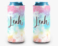 Pastel  Tie Dye Can Cooler Personalized Can Cooler Sleeve