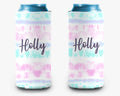 Pastel Stripe Tie Dye Can Cooler Personalized Can Cooler Sleeve