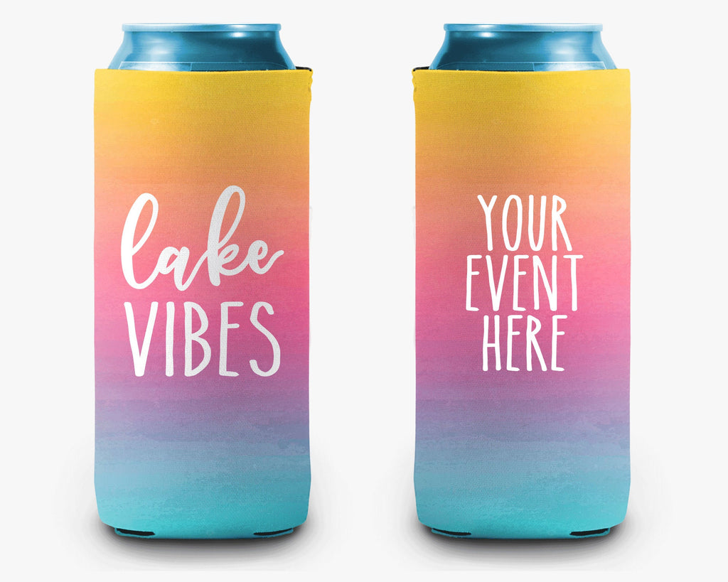 Lake Vibes Can Cooler Lake Life Personalized Can Cooler Sleeve