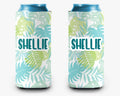 Palm Leaves Tropical Can Cooler Hawaiian Luau Event Personalized Can Cooler Sleeve