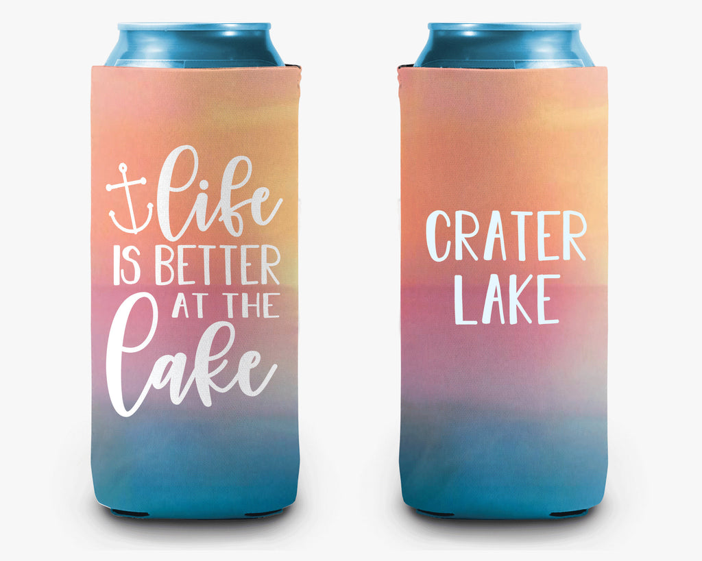 Life is Better At The Lake Anchor Can Cooler Lake Life Personalized Can Cooler Sleeve