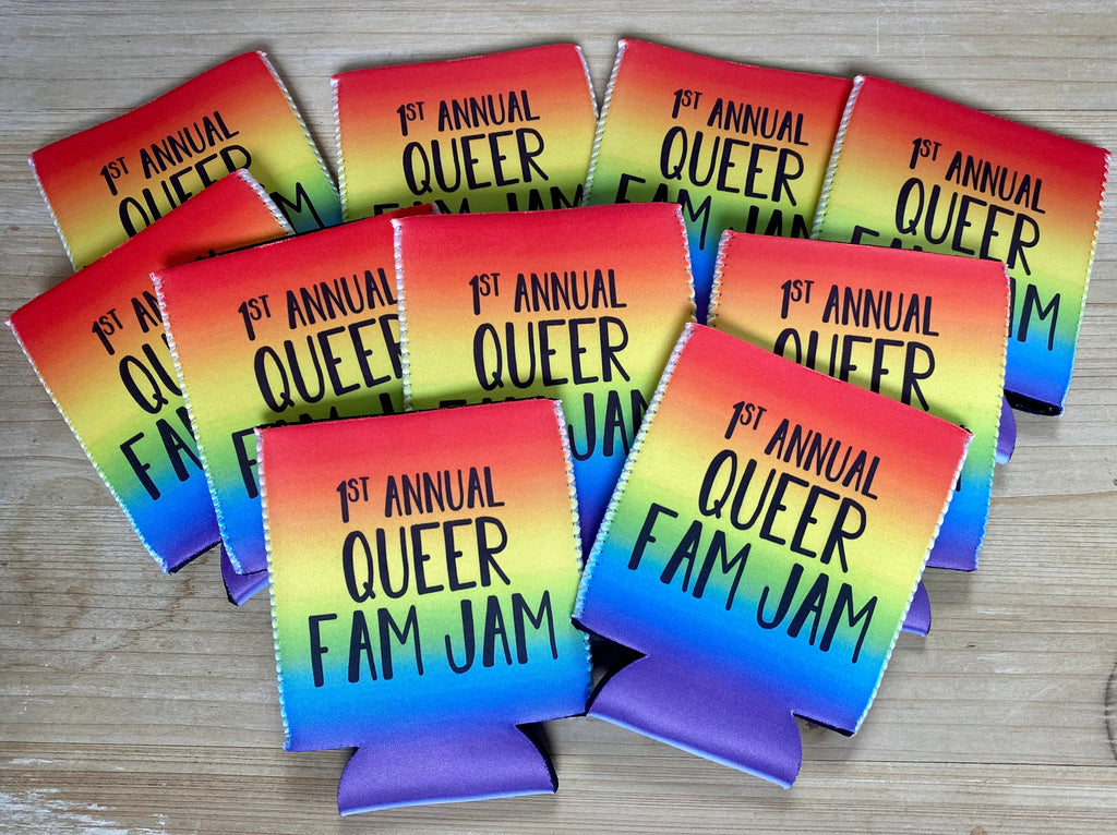 Rainbow Ombre Can Cooler Personalized Pride Month Can Cooler Sleeve