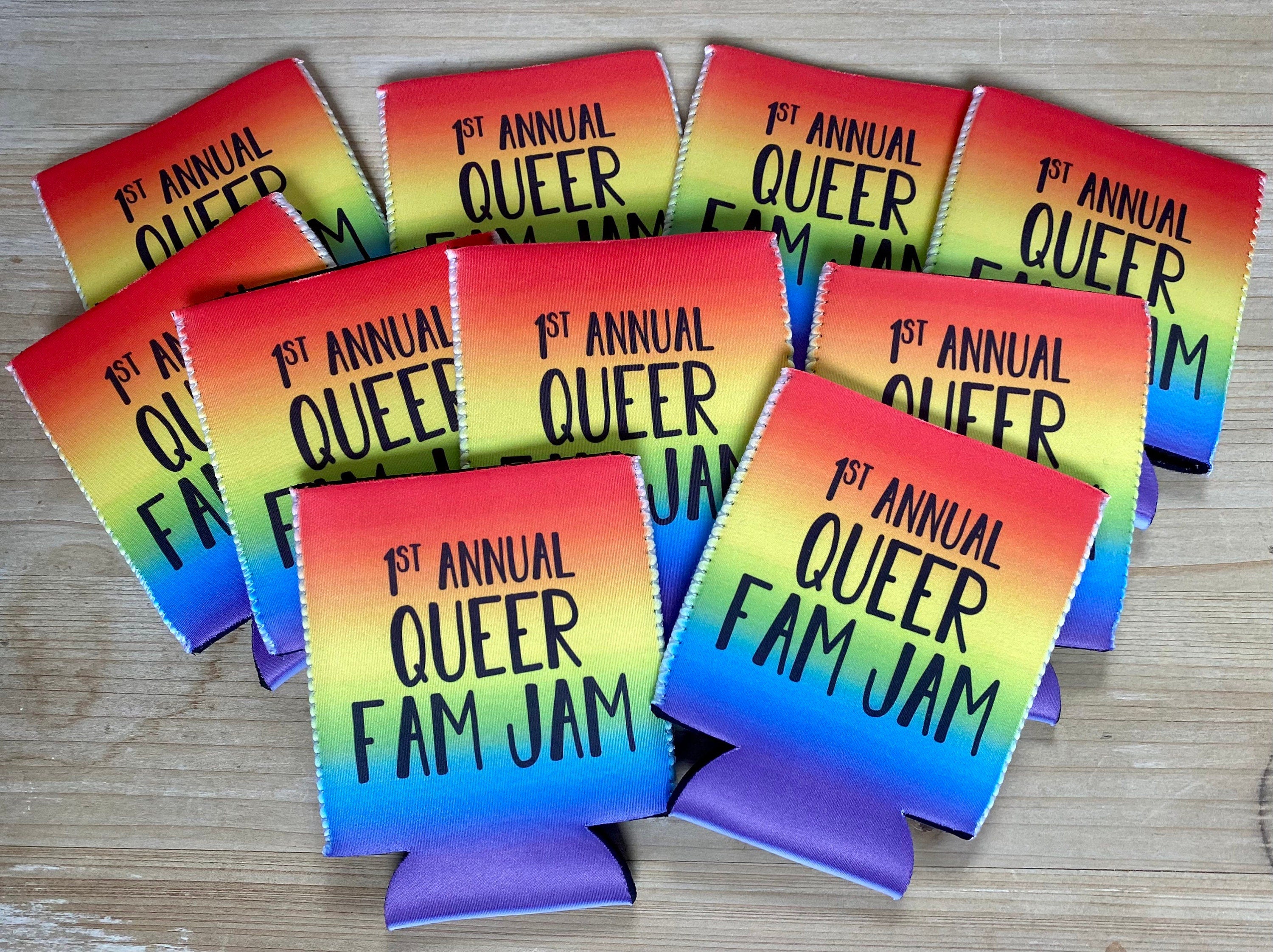 Rainbow Ombre Can Cooler Personalized Pride Month Can Cooler Sleeve