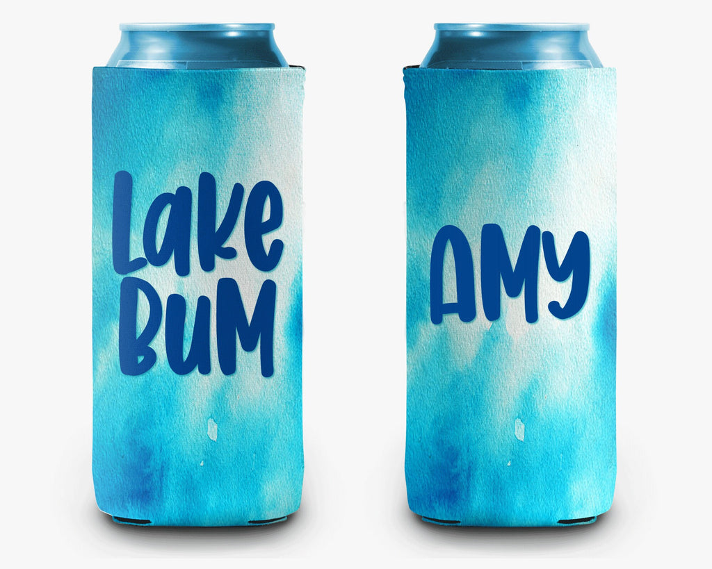 Lake Bum Can Cooler Lake Life Personalized Can Cooler Sleeve