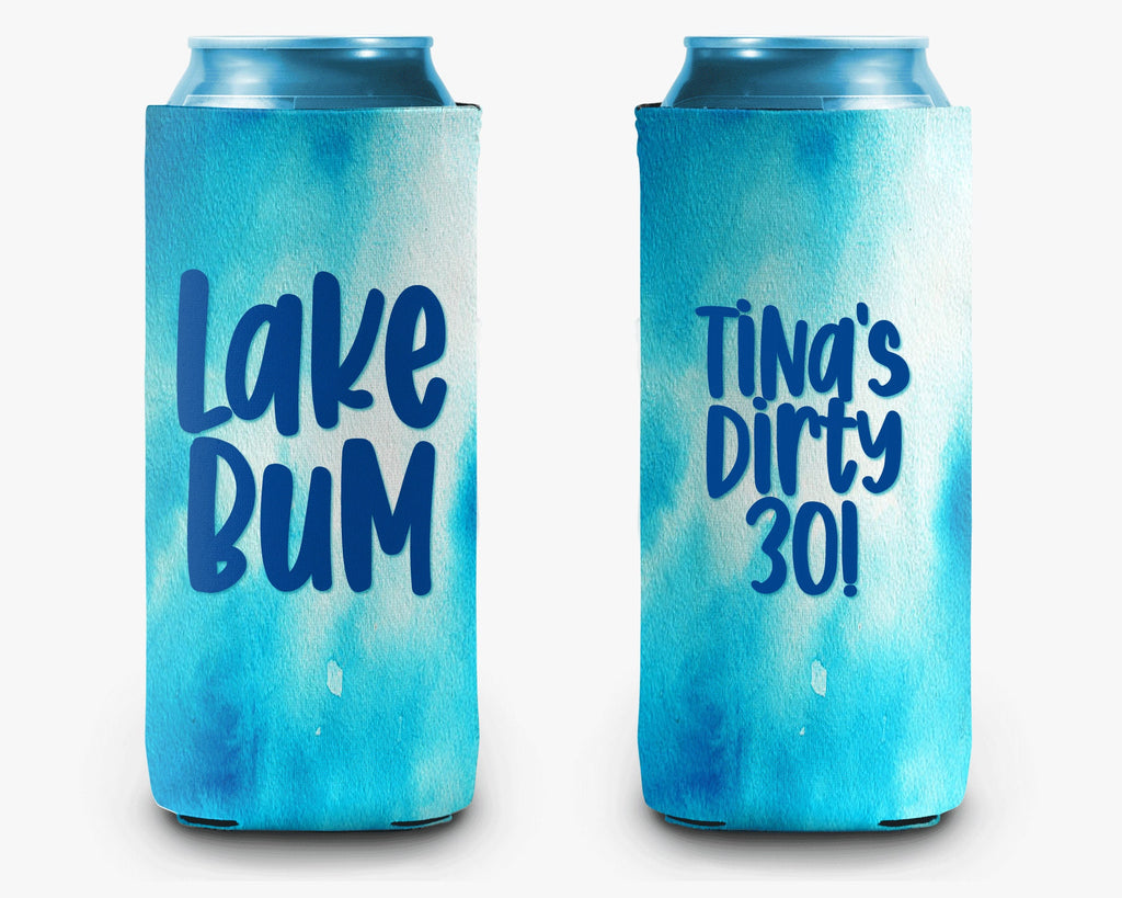 Lake Bum Can Cooler Lake Life Personalized Can Cooler Sleeve