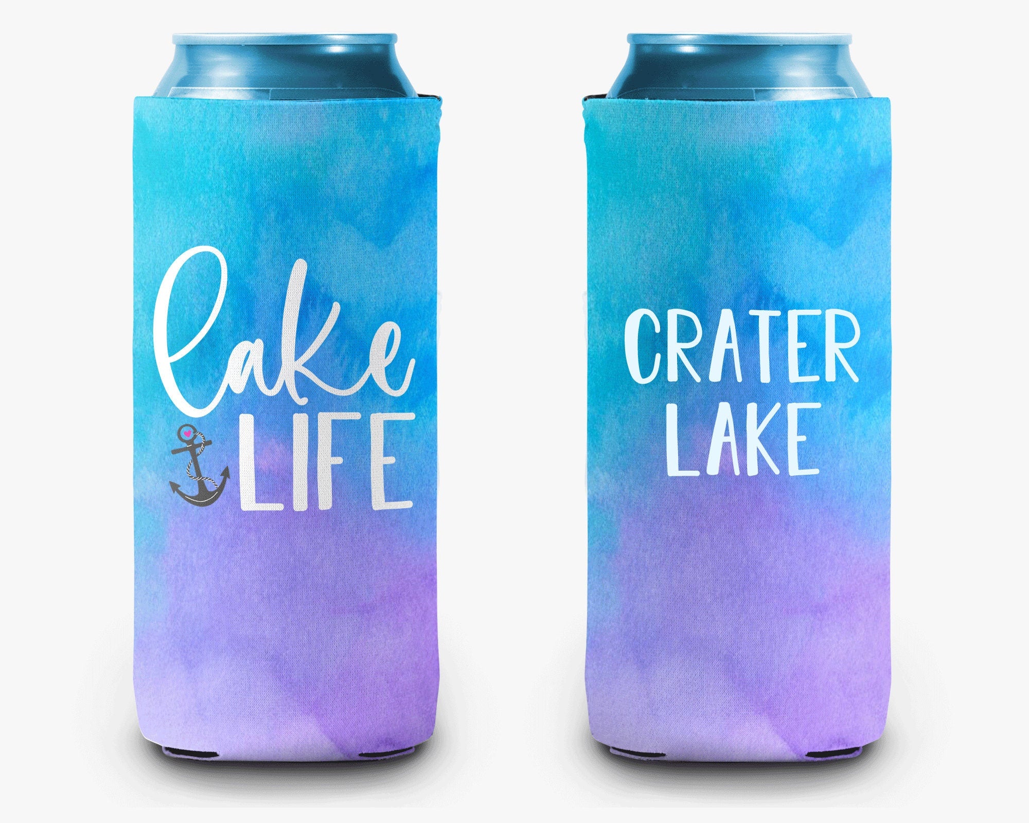 Lake Life Anchor Can Cooler Lake Life Personalized Can Cooler Sleeve