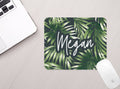 Personalized Palm Leaves Mouse Pad Personalized Tropical Mousepad
