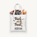 Personalized Trick or Treat Spiderweb Bag, Personalized Halloween Bag ,Custom Kids Halloween Bag