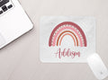 Personalized Mouse Pad Boho Rainbow Personalized Mousepad