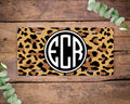 Animal Print License Plate , Monogram Vanity Monogram License Plate