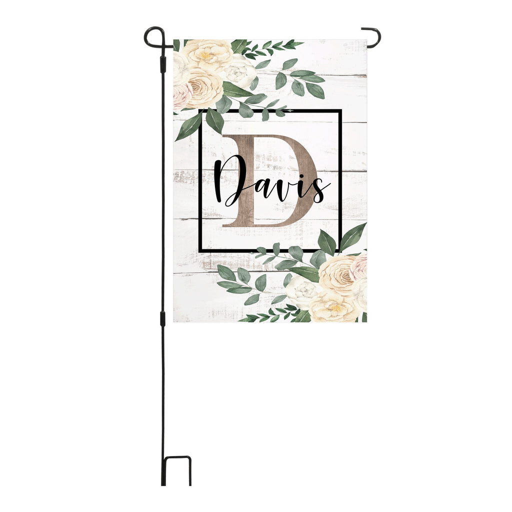 Personalized Welcome Garden Flag, Custom Farmhouse Garden Flag