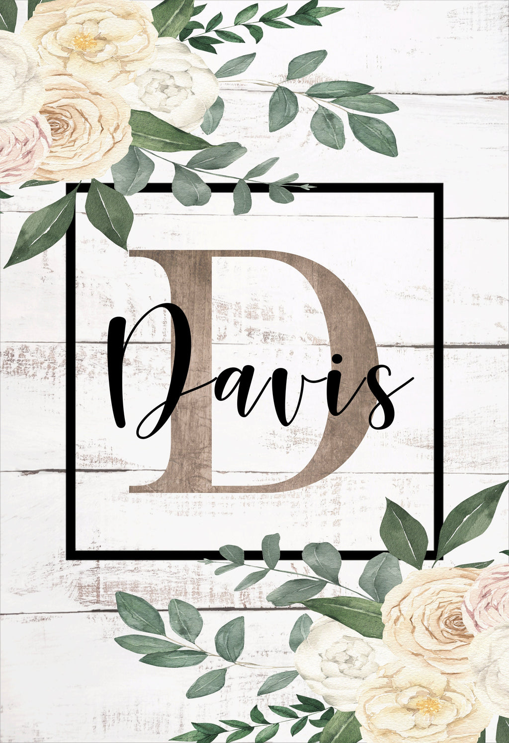 Personalized Welcome Garden Flag, Custom Farmhouse Garden Flag