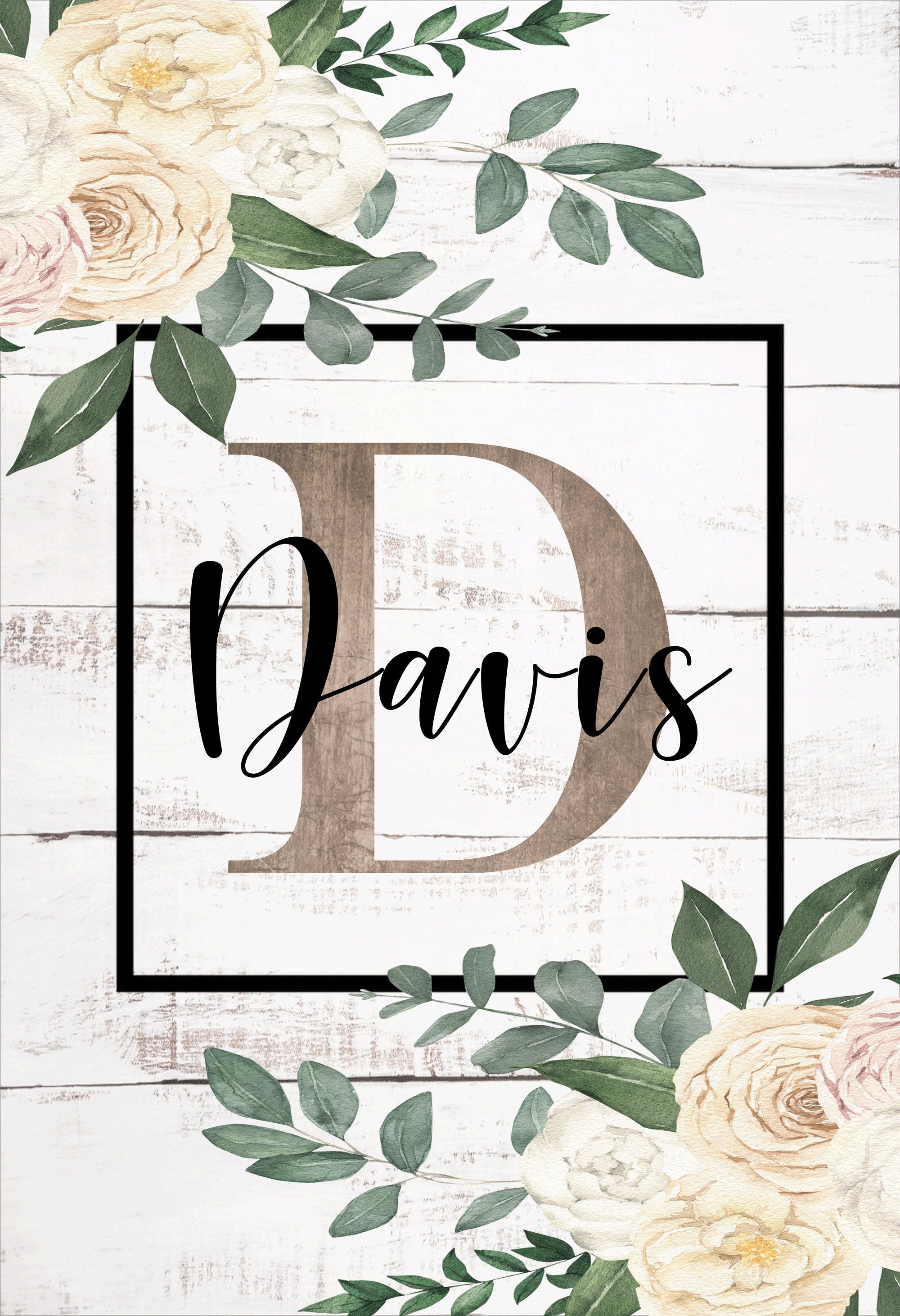 Personalized Welcome Garden Flag, Custom Farmhouse Garden Flag