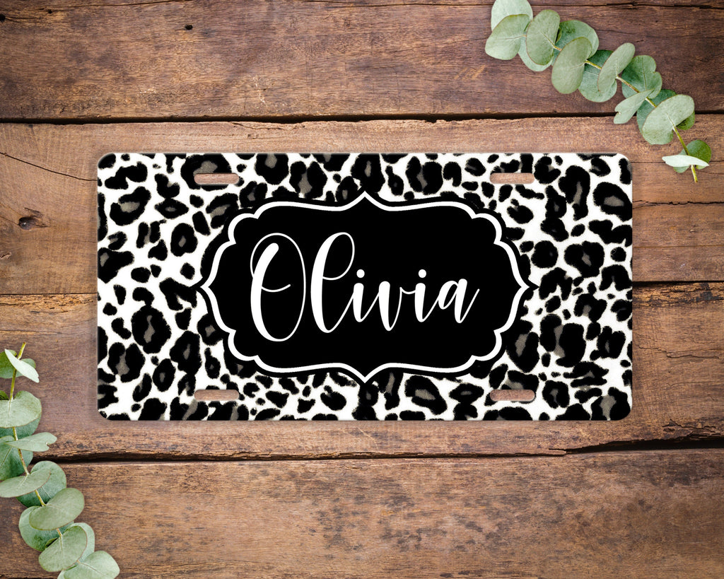 Animal Print License Plate , Cheetah Name Vanity License Plate