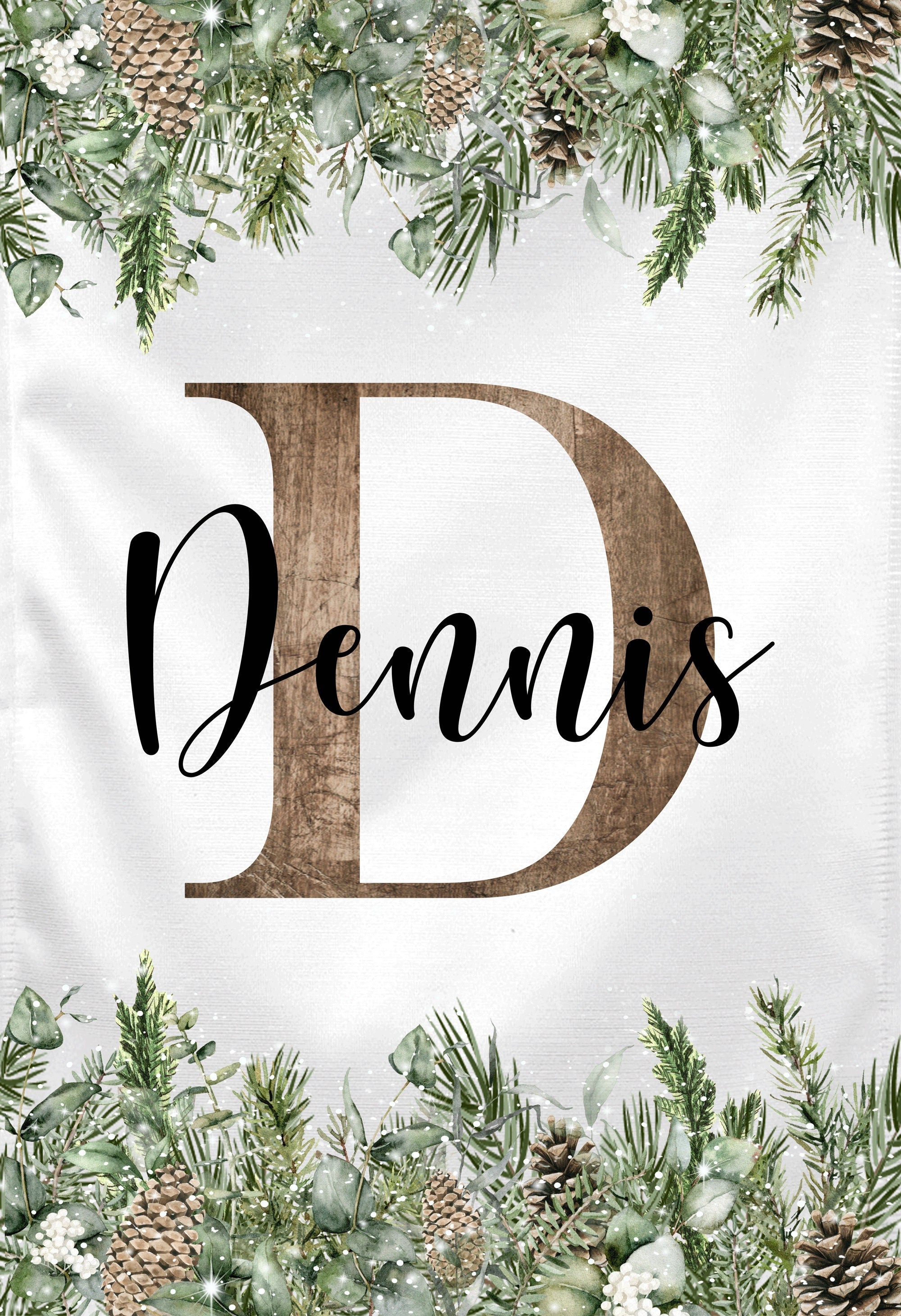 Personalized Welcome Garden Flag, Custom Farmhouse Garden Flag