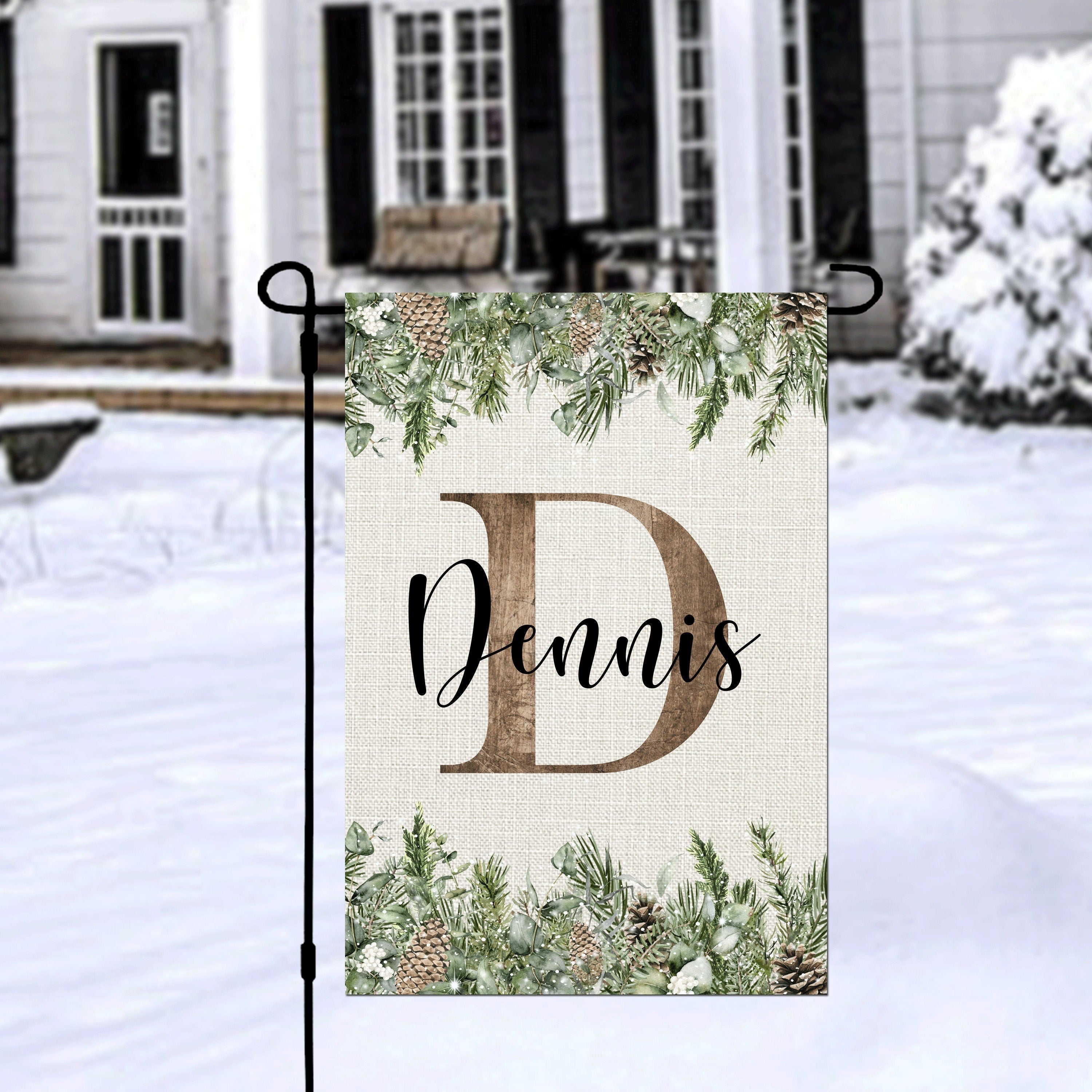 Personalized Welcome Garden Flag, Custom Farmhouse Garden Flag
