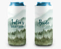 Mountain Bachelorette Party Can Cooler Green Mountain Girls Trip Personalized Can Cooler Sleeve