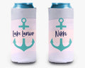Lake Anchor Custom Can Cooler Ombre Personalized Can Cooler Sleeve