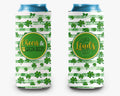 Shamrock St. Patrick's Day Can Cooler St. Paddy's Day Personalized Can Cooler Sleeve