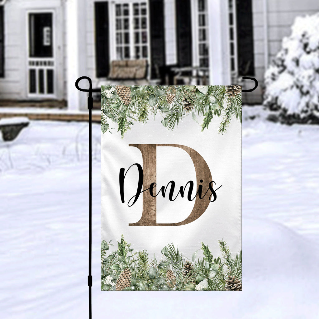 Personalized Welcome Garden Flag, Custom Farmhouse Garden Flag