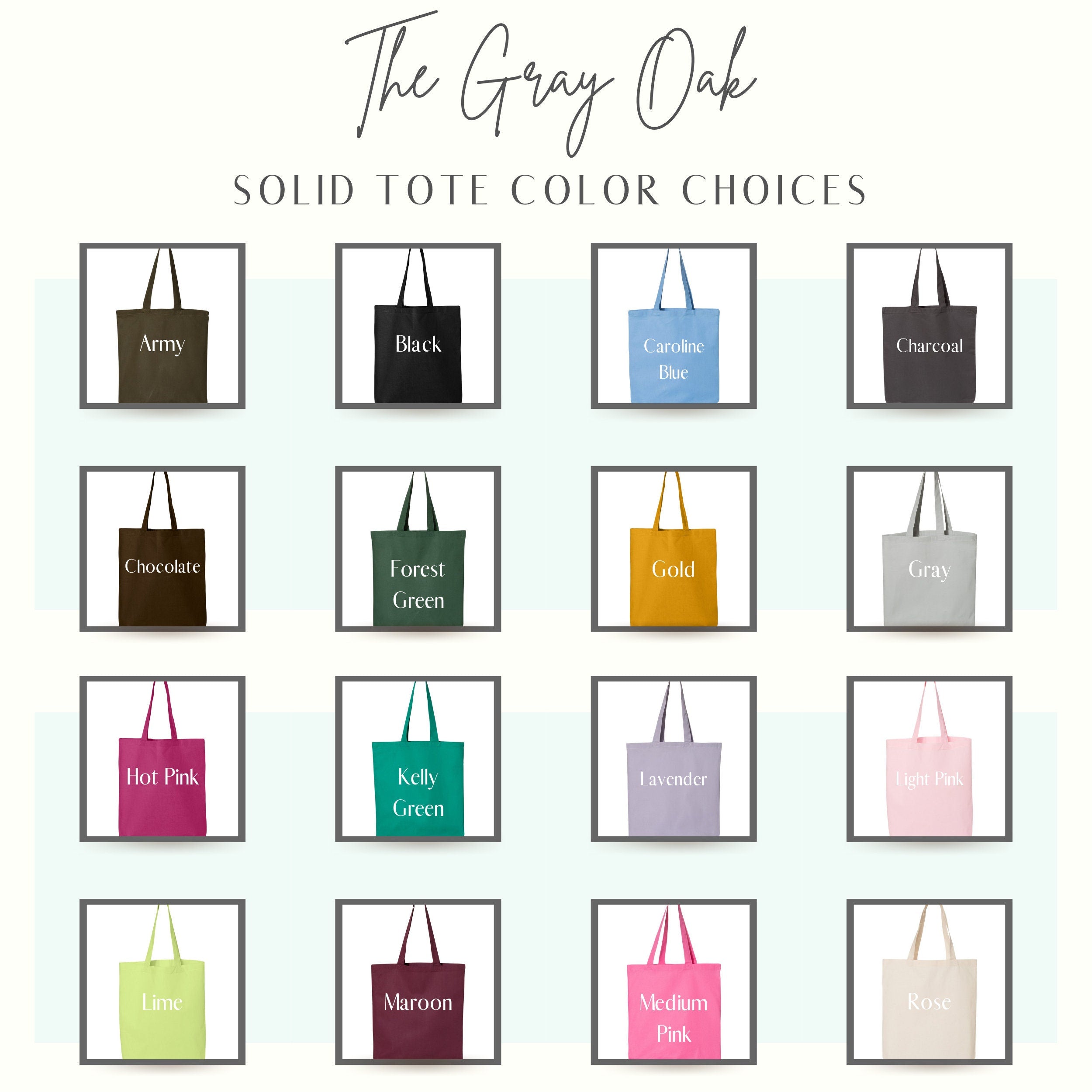 Personalized Solid Tote Bag, Bridesmaid Totes Gift, Name Canvas Tote, Girls Weekend Tote