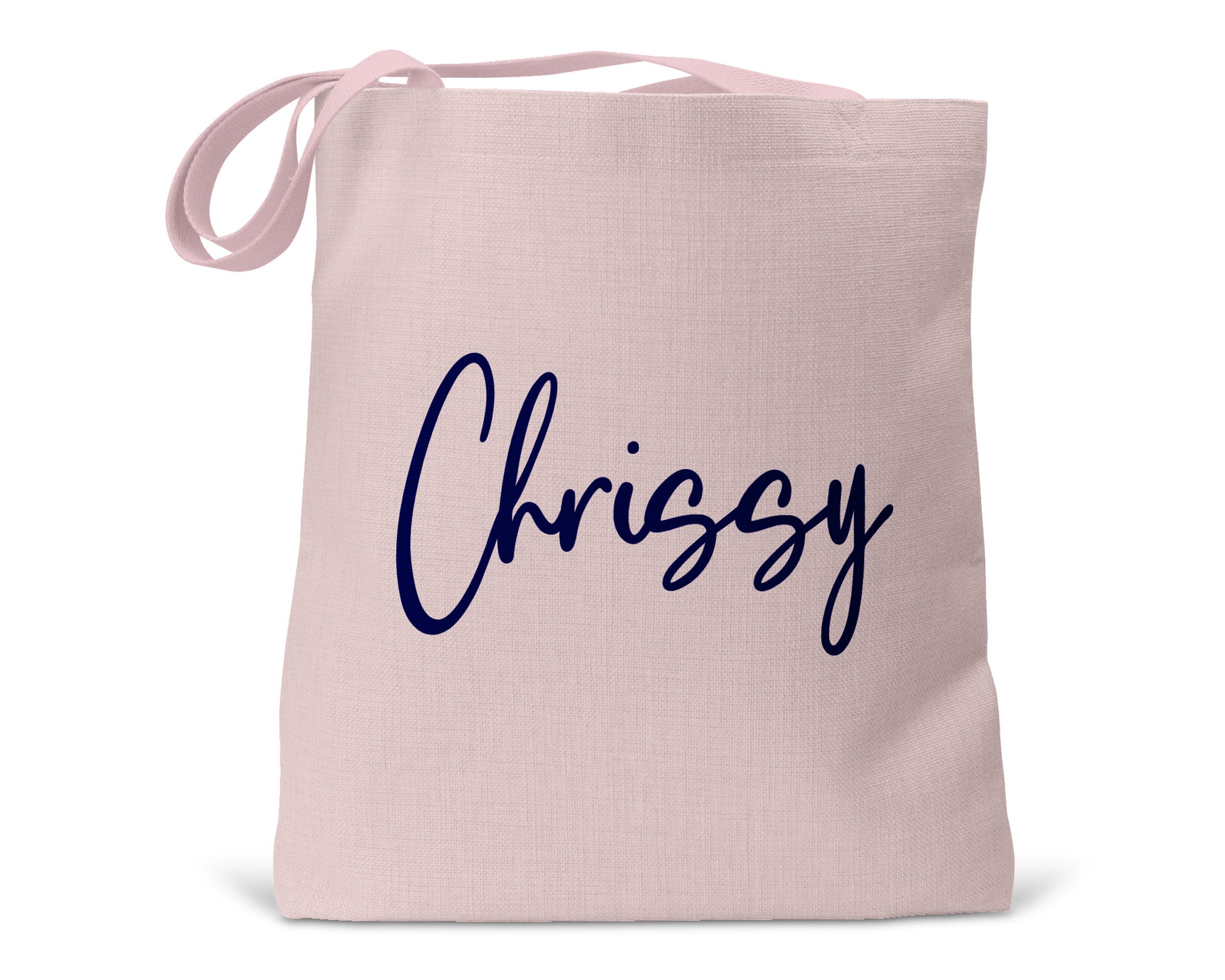 Personalized Solid Tote Bag, Bridesmaid Totes Gift, Name Canvas Tote, Girls Weekend Tote