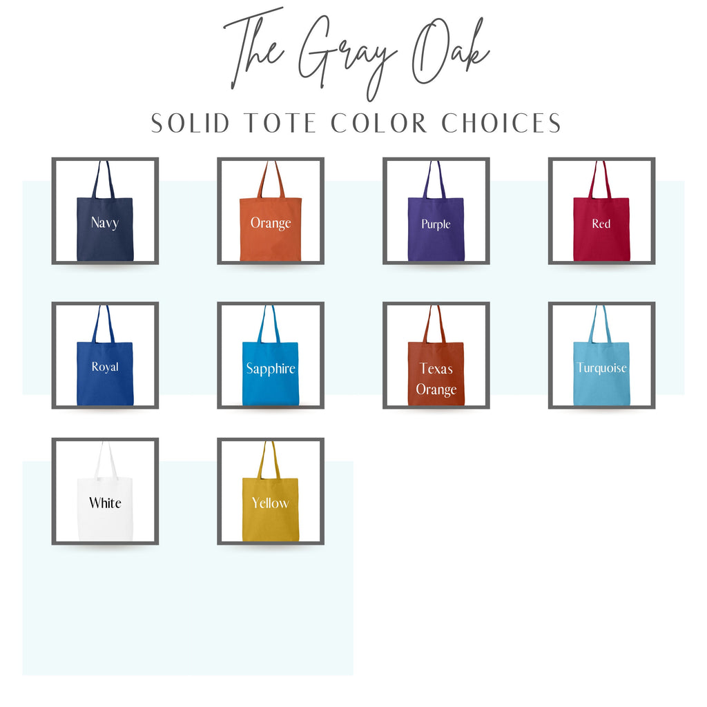Personalized Solid Tote Bag, Bridesmaid Totes Gift, Name Canvas Tote, Girls Weekend Tote