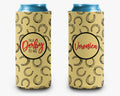 Horse Racing Derby Can Cooler Party Huggers Horseshoe Party Favors Personalized Can Cooler Sleeve