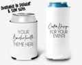Bachelorette Party Can Cooler Custom Theme Bridal Party Theme Personalized Can Cooler Sleeve