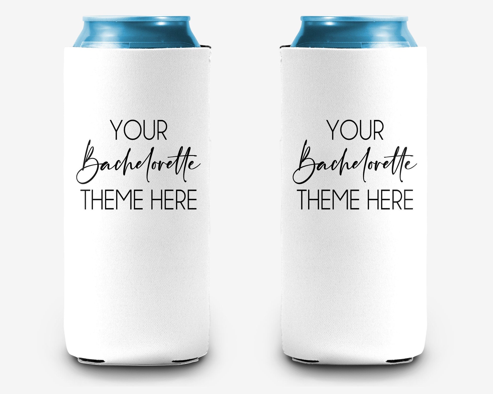 Bachelorette Party Can Cooler Custom Theme Bridal Party Theme Personalized Can Cooler Sleeve