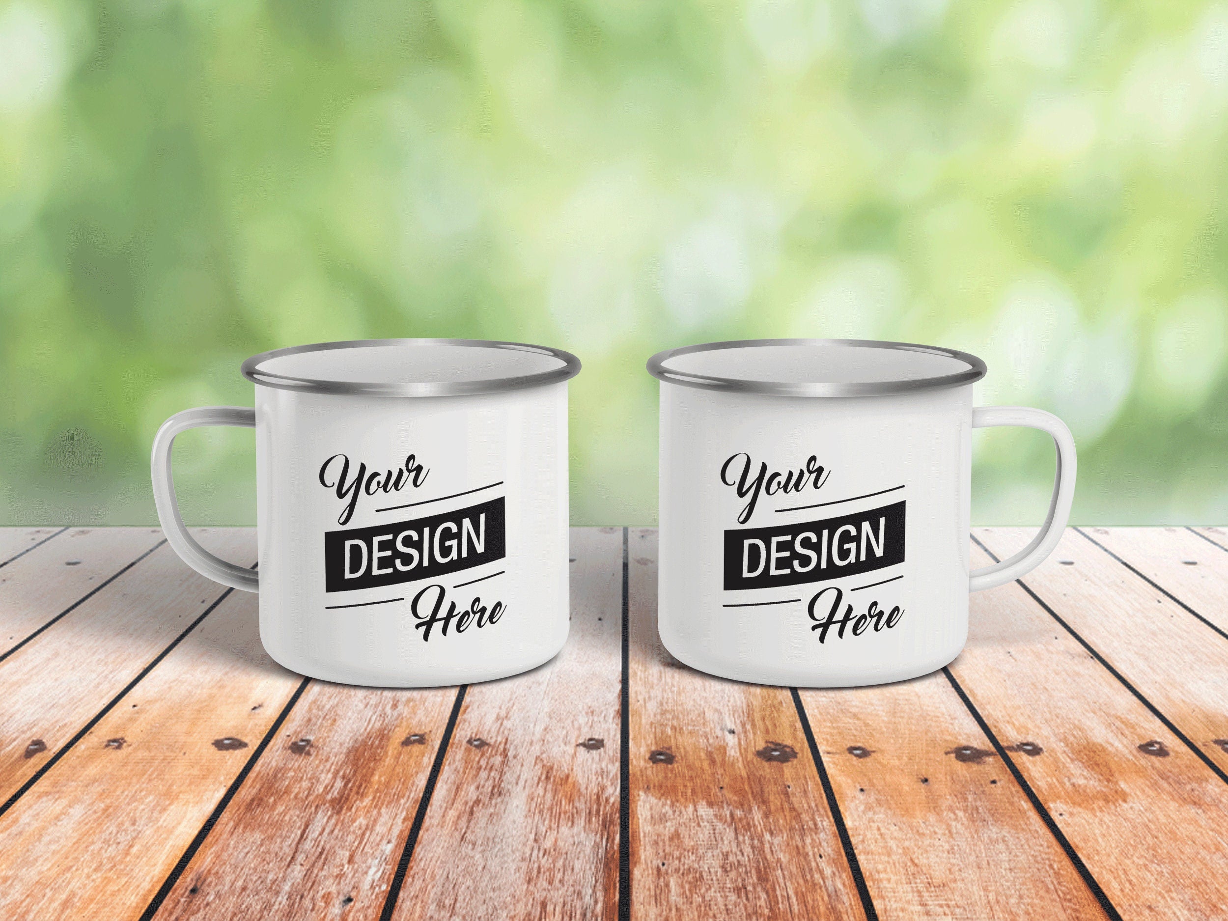 Custom Camping Mug, Custom Enamel Mug, Personalized Coffee Mug, Campfire Mug, Your Design