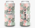 Tropical Palm Event Can Cooler Party Huggers Personalized Can Cooler Sleeve