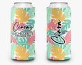 Tropical Palm Event Can Cooler Beach Party Huggers Personalized Can Cooler Sleeve