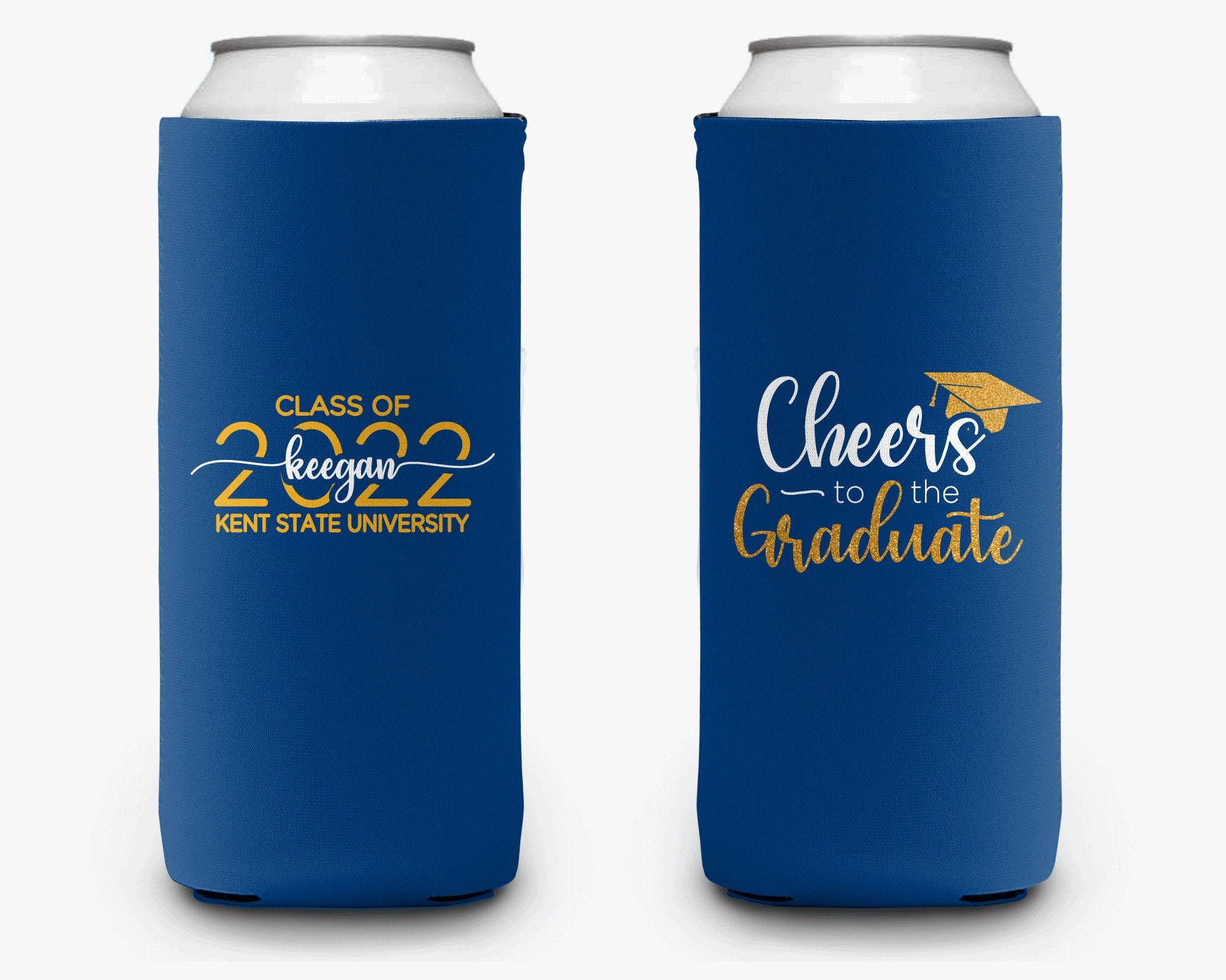 Cheers Graduate  Can Cooler Personalized Graduation Can Cooler Sleeve