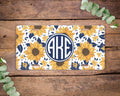 Sunflower License Plate , Name Vanity Monogram License Plate