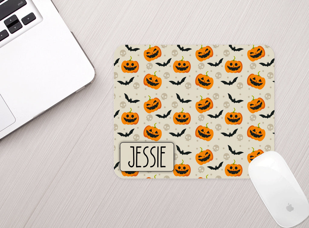 Personalized Halloween Mouse Pad Personalized Fall Theme Mousepad