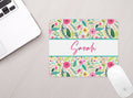 Personalized Mouse Pad Bright Floral Personalized Floral Mousepad