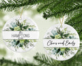 Personalized Wedding Photo Ornament, Newlyweds Christmas Ornament, Custom Wedding Ornament