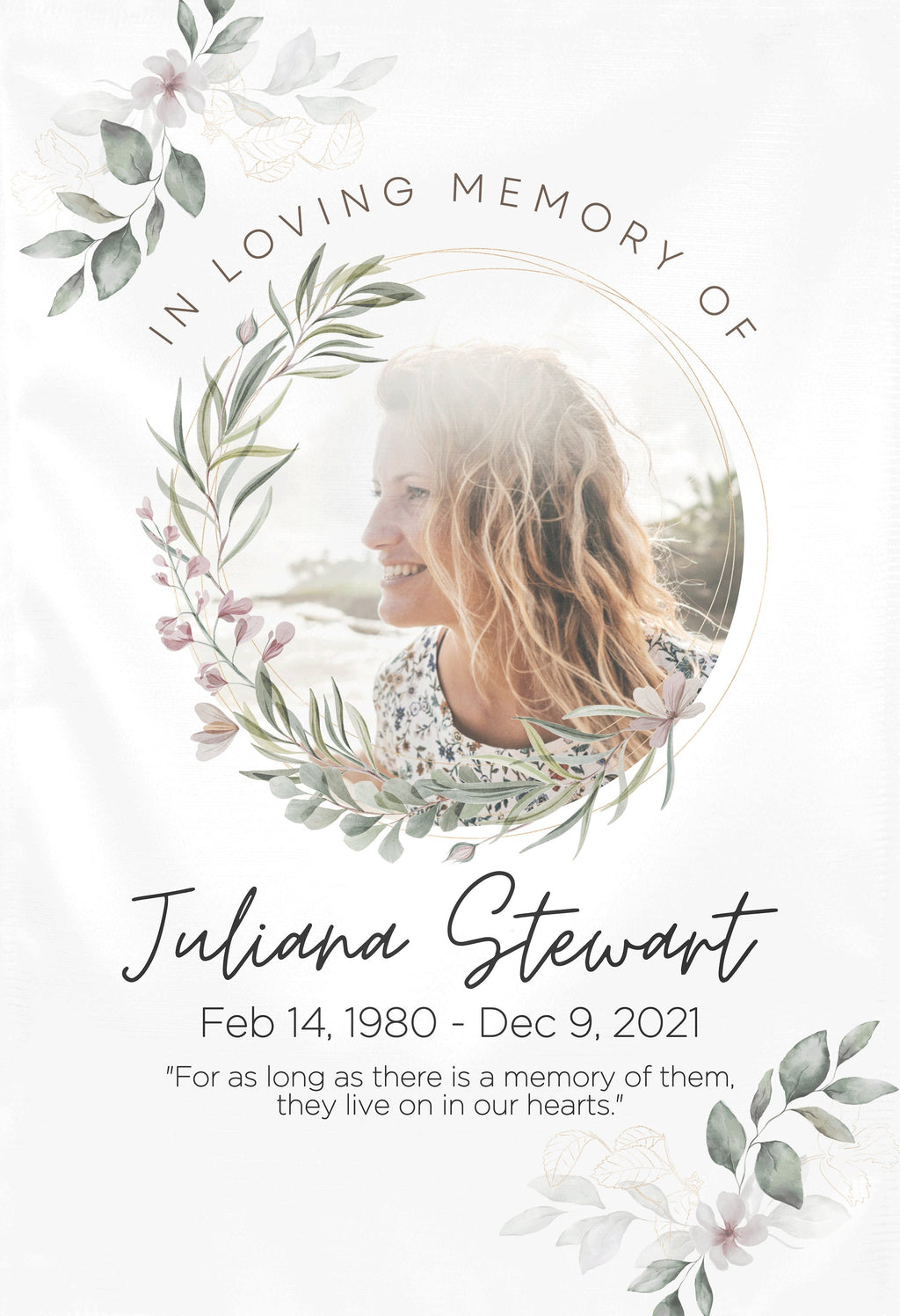 Personalized Memorial Cemetery Flag, Custom Memorial Garden Flag, In Memory Decoration, Cemetery Decoration