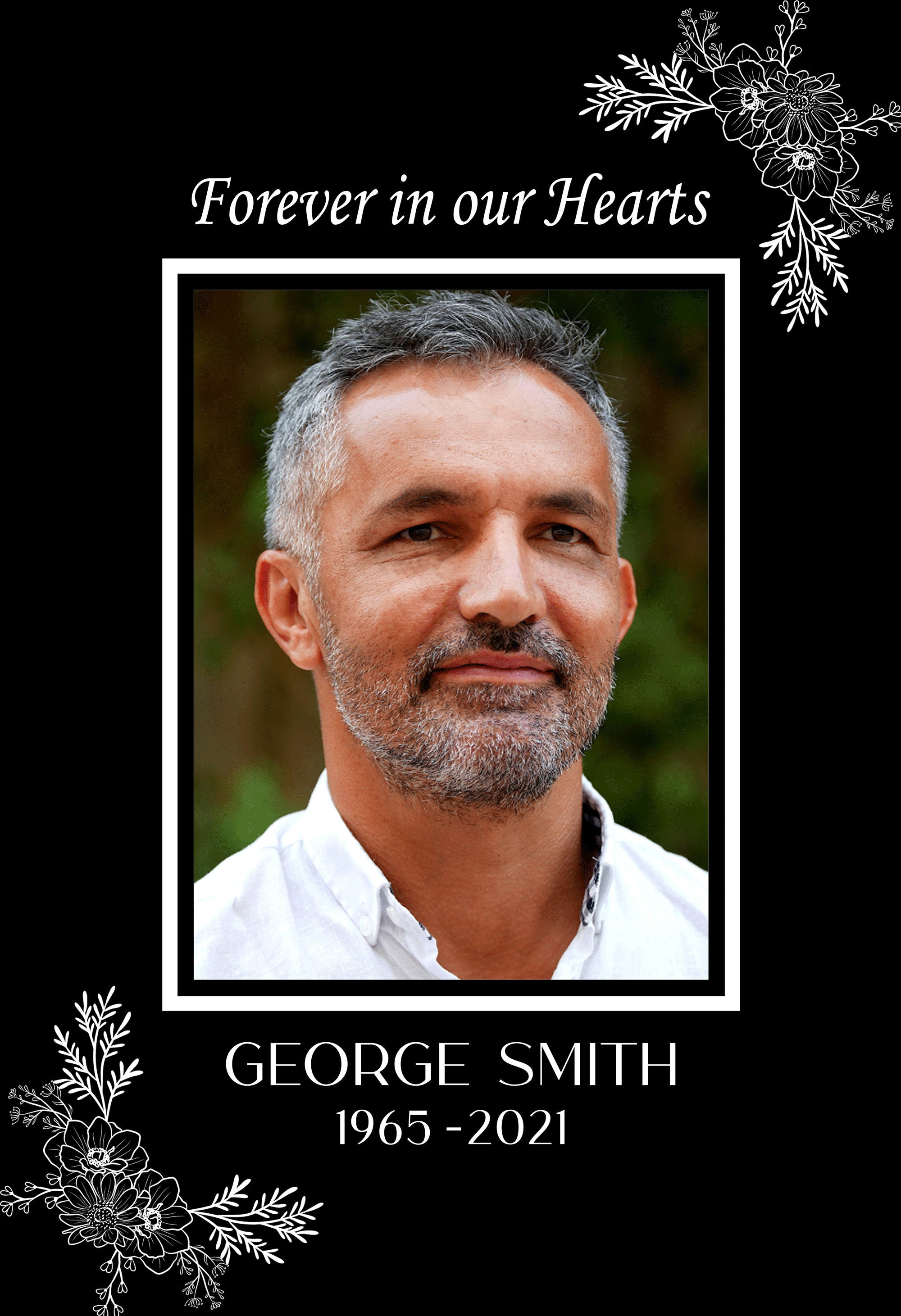 Personalized Photo Memorial Cemetery Flag, Custom Memorial Garden Flag, In Memory Decoration, Cemetery Decoration