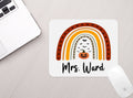 Personalized Halloween Rainbow Mouse Pad Personalized Fall Theme Mousepad