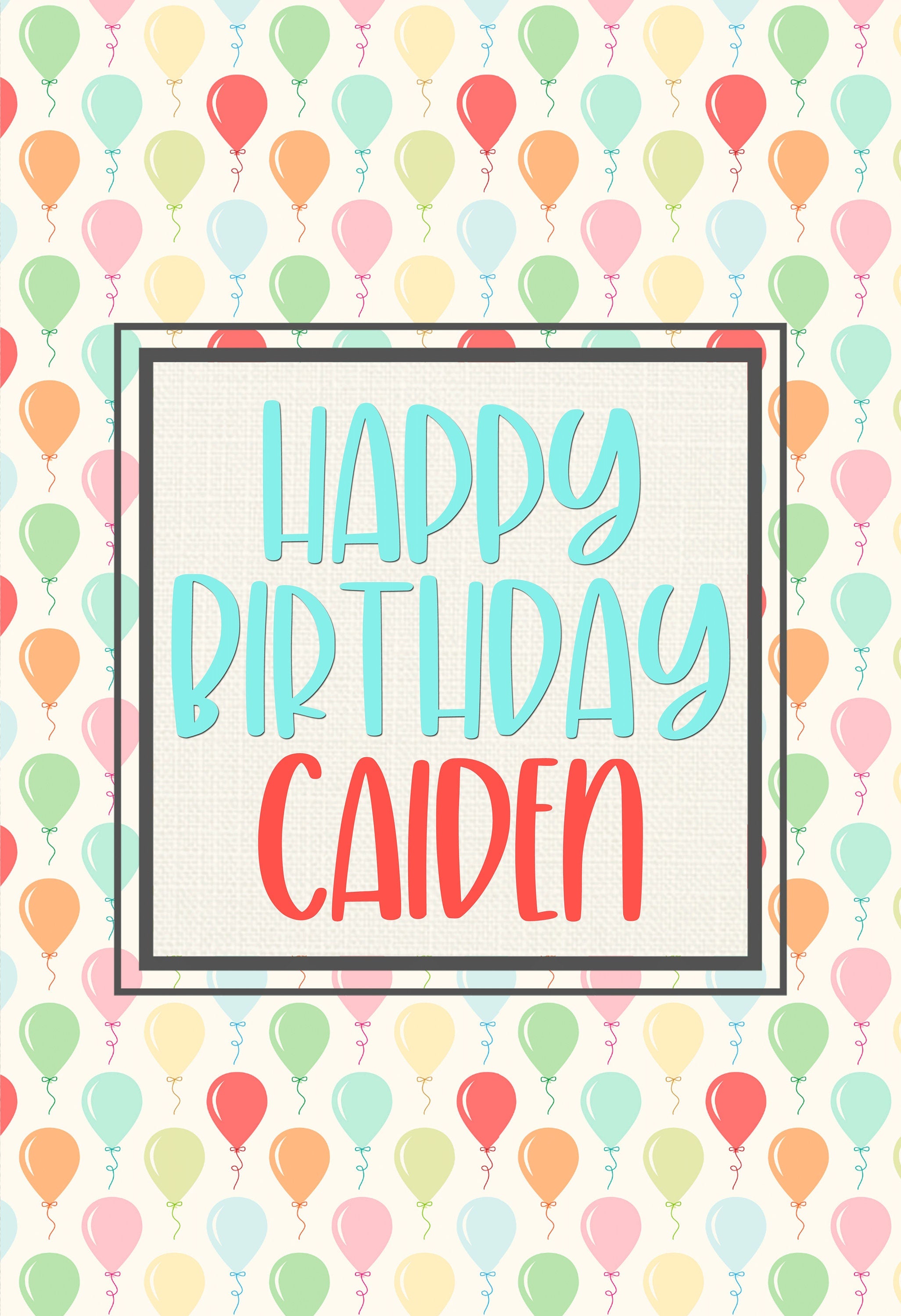 Personalized Happy Birthday Custom Garden Flag, Birthday Balloon Flag