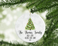 Personalized Family Name Ornament, Christmas Tree 2022 Ornament, Custom Ornament