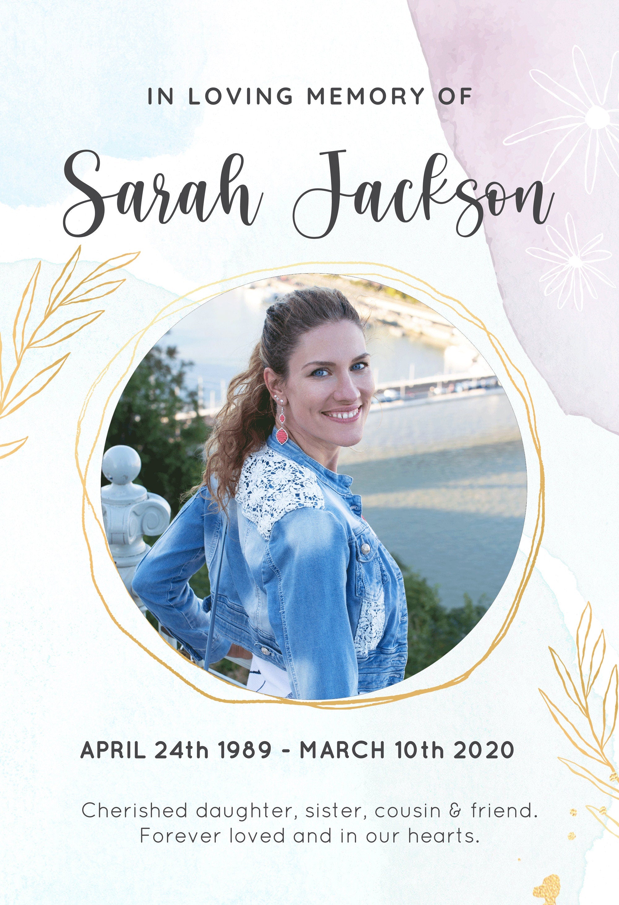 Personalized Photo Memorial Cemetery Flag, Custom Memorial Garden Flag, In Loving Memory Decoration, Cemetery Decoration