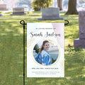 Personalized Photo Memorial Cemetery Flag, Custom Memorial Garden Flag, In Loving Memory Decoration, Cemetery Decoration