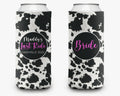 Bachelorette Party Can Cooler Last Ride Bridal Party Cowgirl Theme Personalized Nashville Can Cooler Sleeve