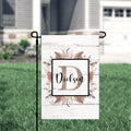 Personalized Welcome Garden Flag, Custom Farmhouse Garden Flag, Fall Floral Flag